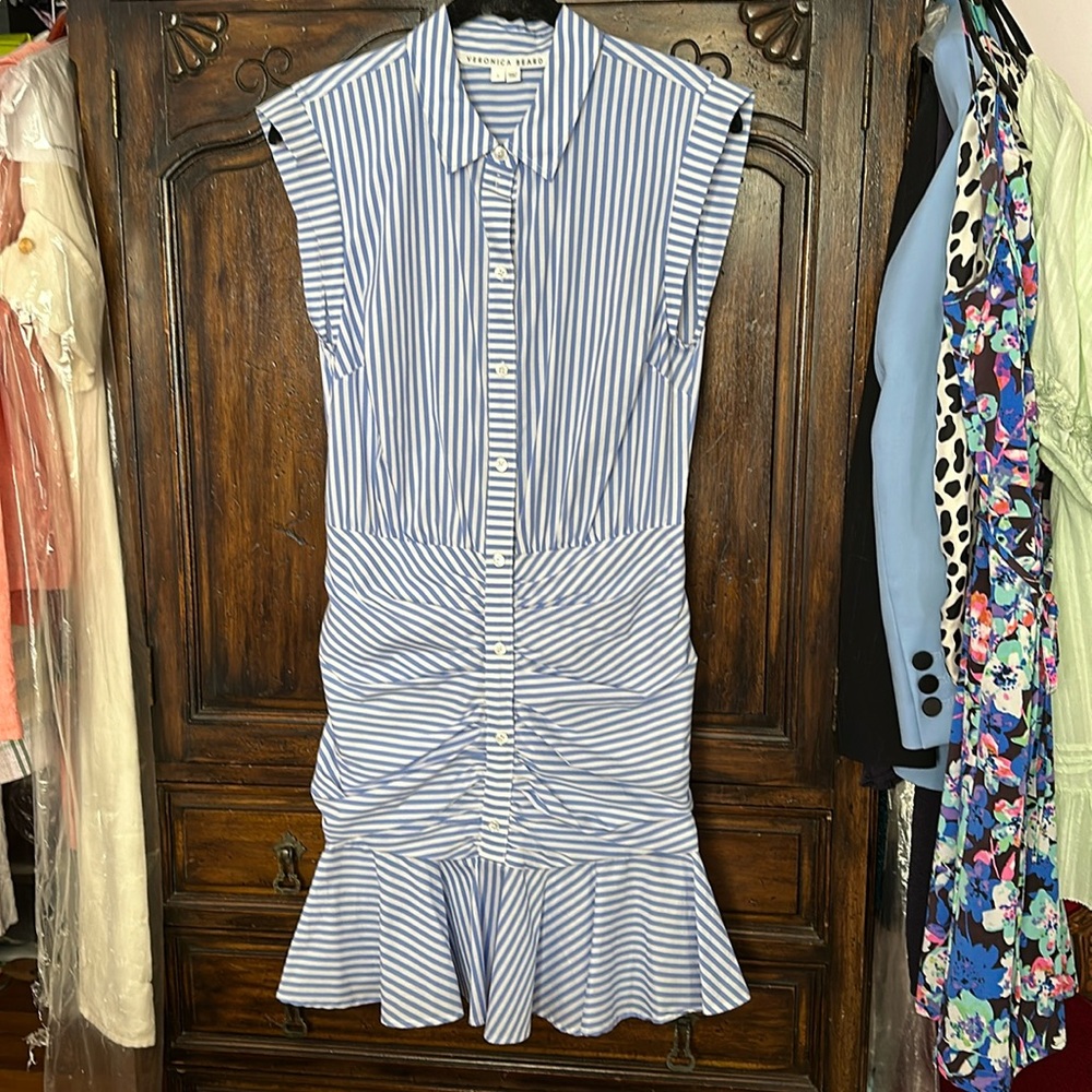 Veronica Bears cotton Shirt Dress size 4